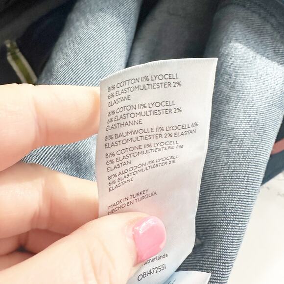 Pilcro the Icon Flare Jean Patch Pockets Women’s Size 32‎ mid-dark wash - Picture 12 of 16